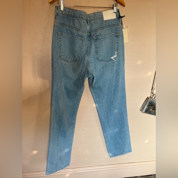 NWT GRLFRND Sara Super High Rise Slim Straight in Red Rock - Picture 4 of 7